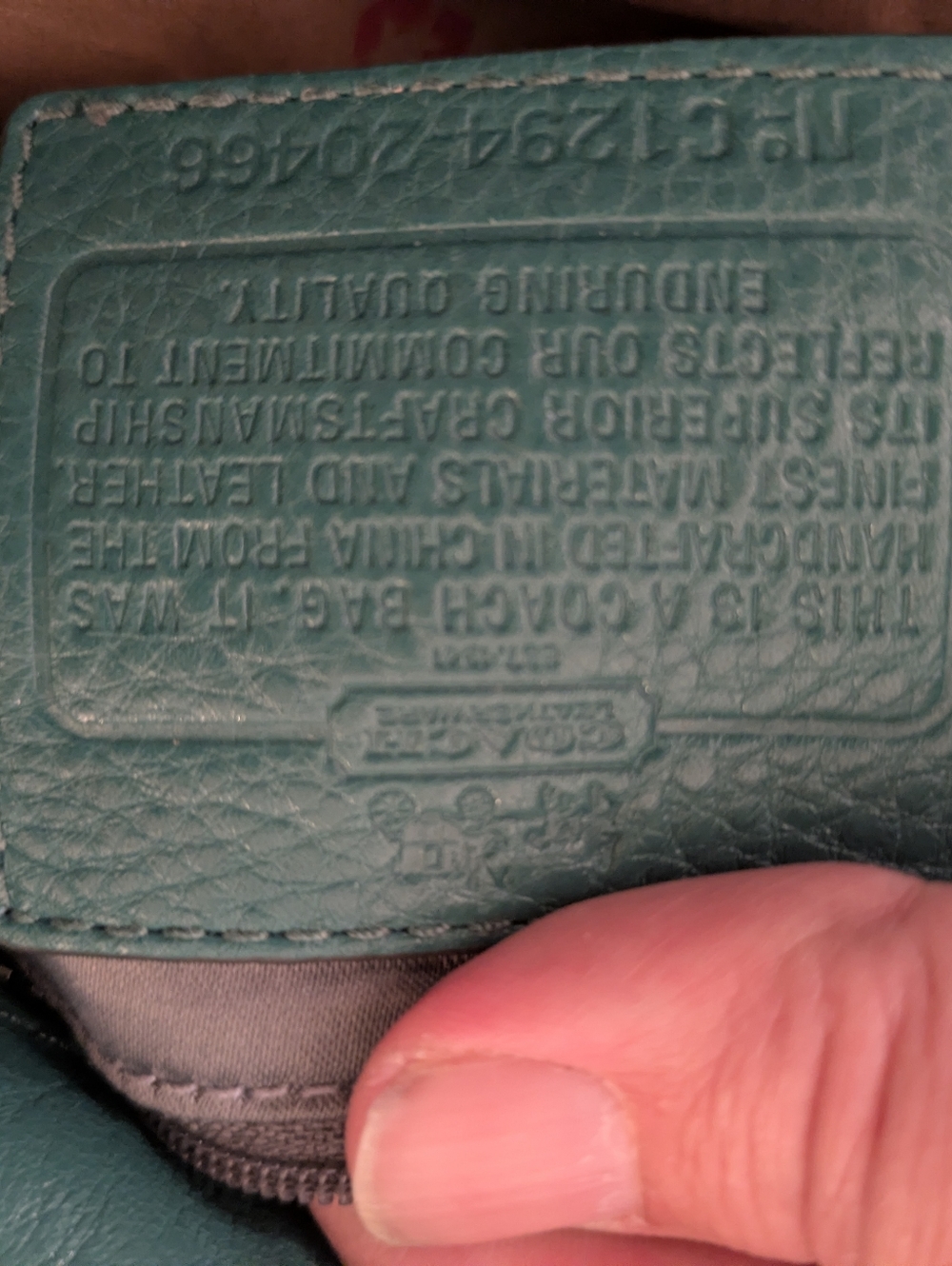 Coach - Madison Chain Tote C1294-20466 - Kelly Green Leather - Mint Condition - Picture 4 of 12